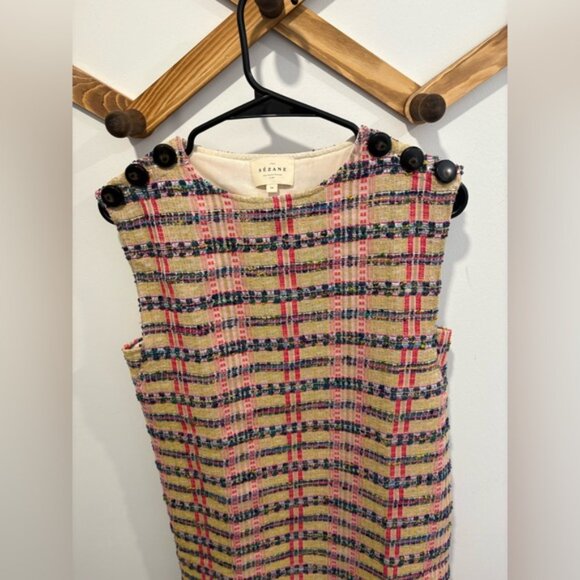 Sezane Katie dress Chic Multicolor shiftSleeveless xs - Picture 6 of 10